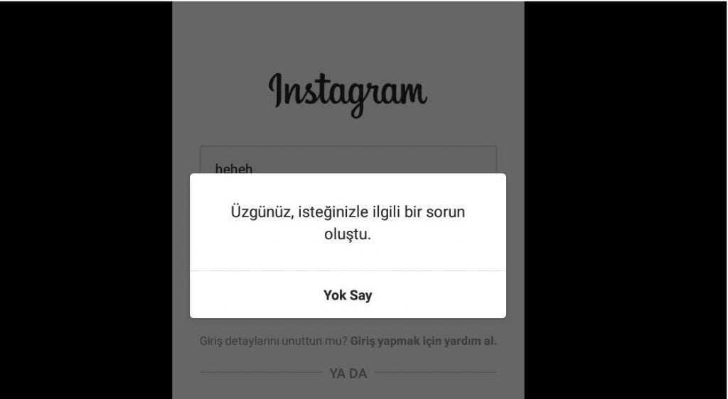 Instagram giriş