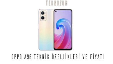 Oppo A96 Teknik Özellikleri ve Fiyatı